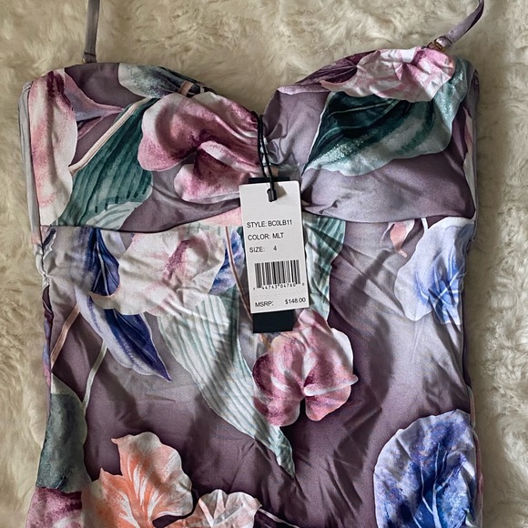 BCBGMAXAZARIA Sweetheart Neckline One Piece, NWT, Size 4 - Picture 6 of 10